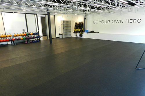 Rubber flooring on Dance Studio